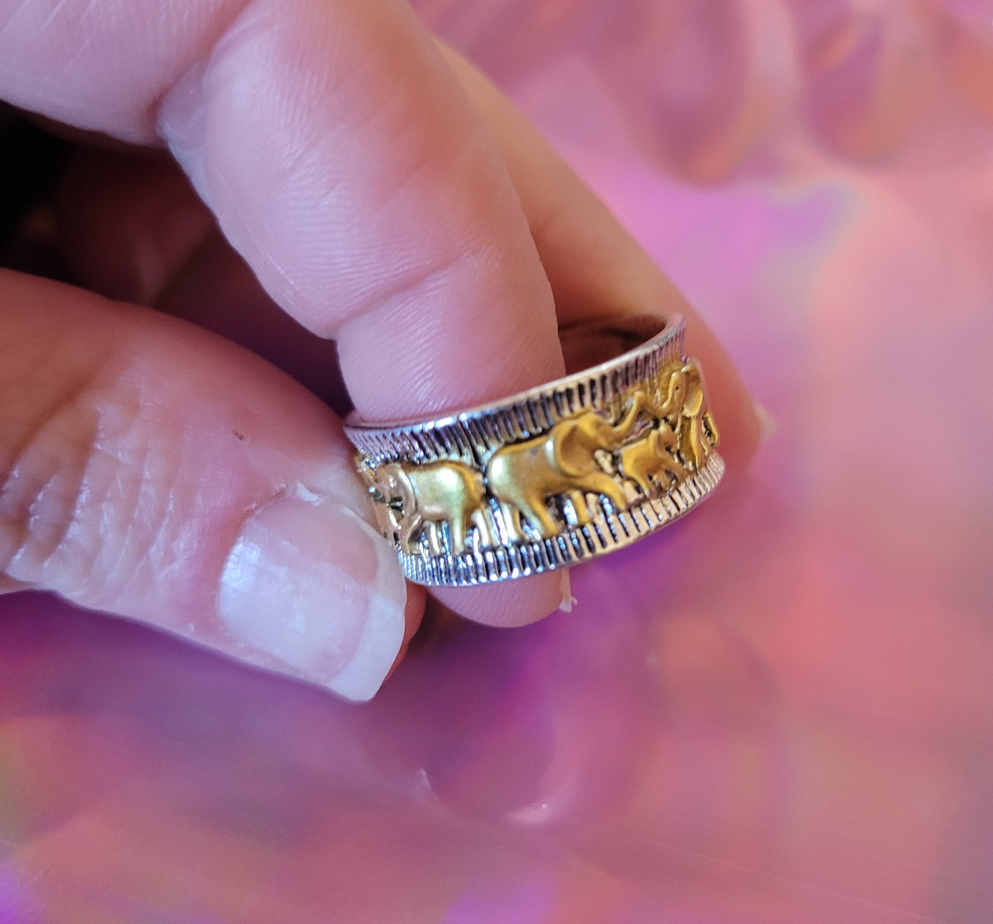 Elephant Decor Ring