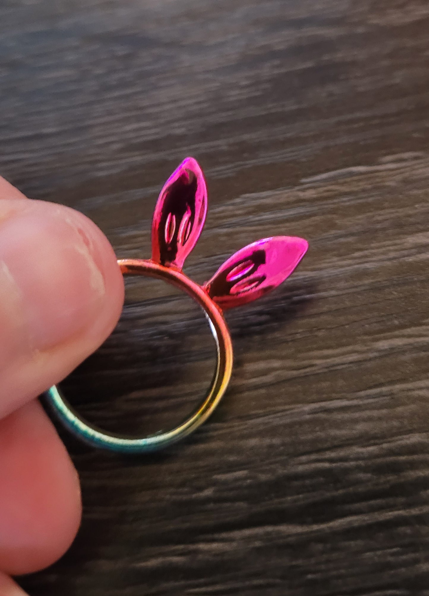 Bright Multicoloured Bunny Ring