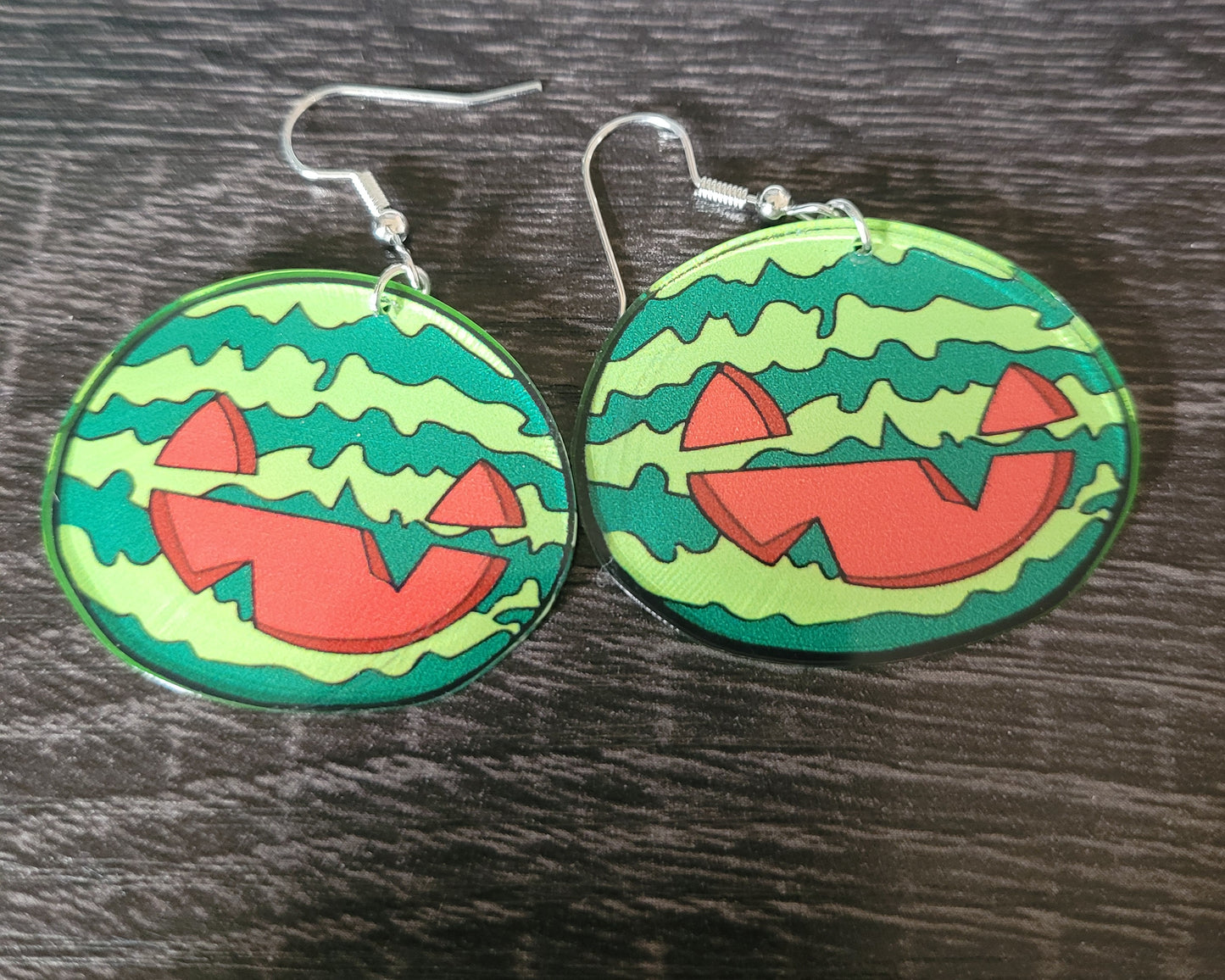 Funny Halloween Watermelon Earrings