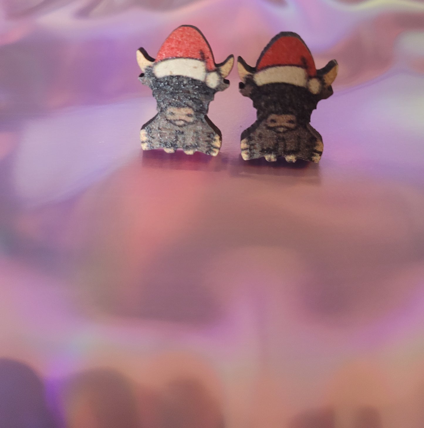 Christmas Novelty Bull Earrings