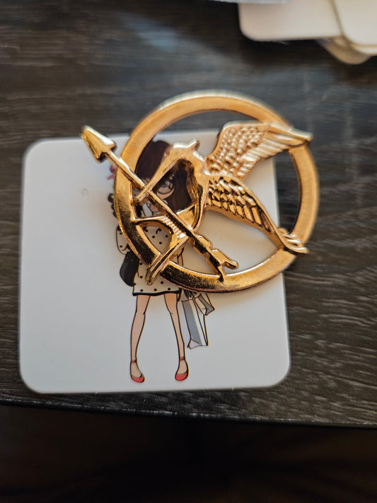 Hunger Games Inspired Large Pin Badge