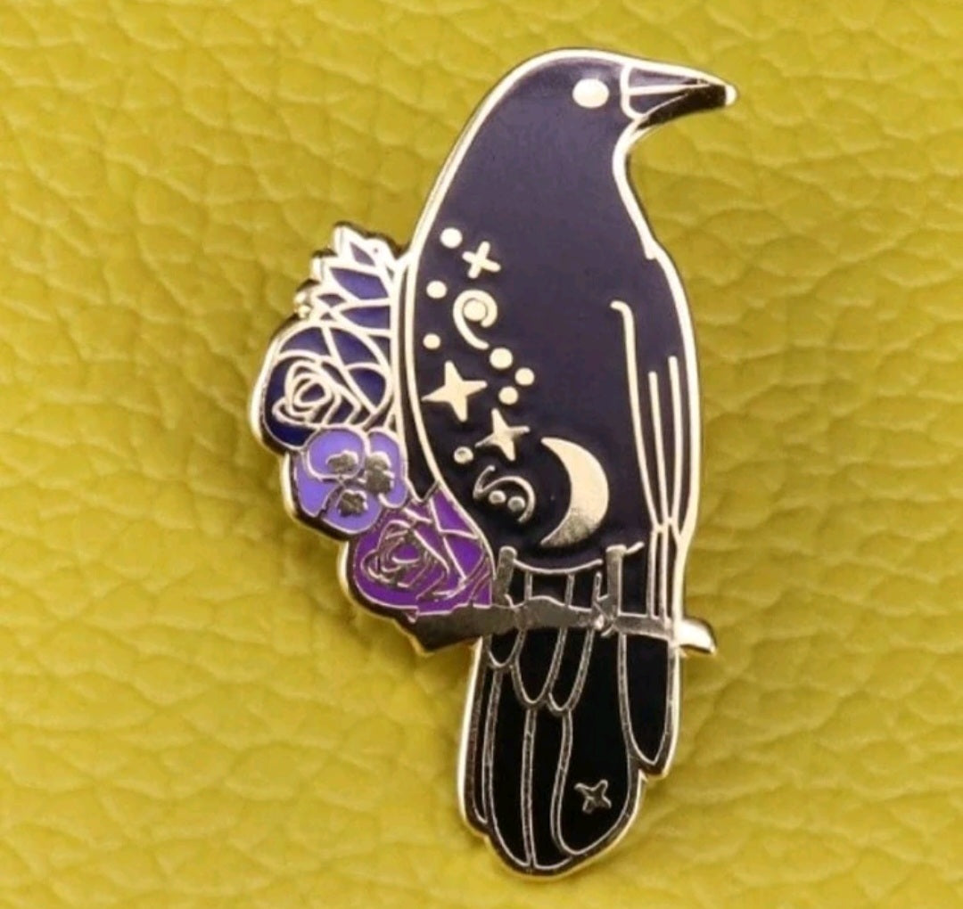 Magical Raven Pin