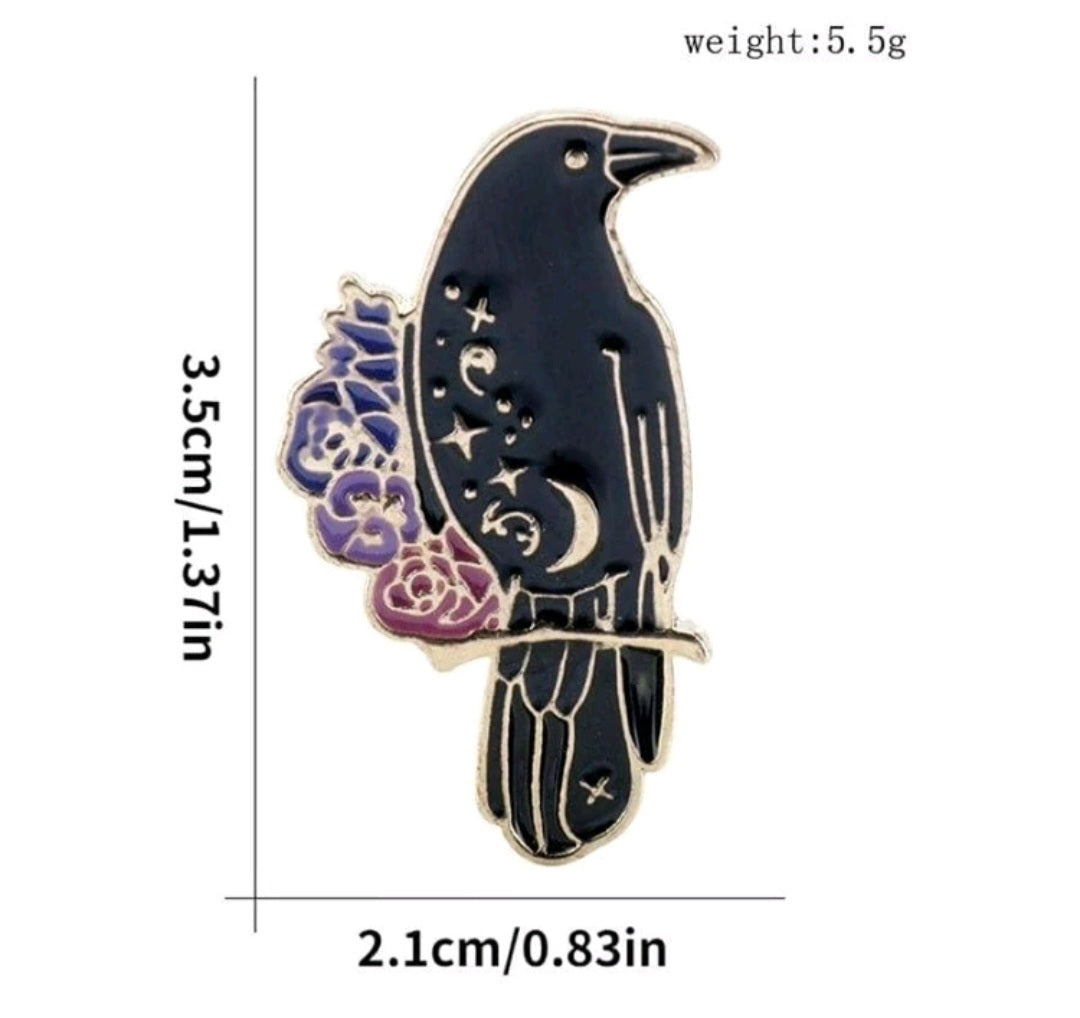 Magical Raven Pin