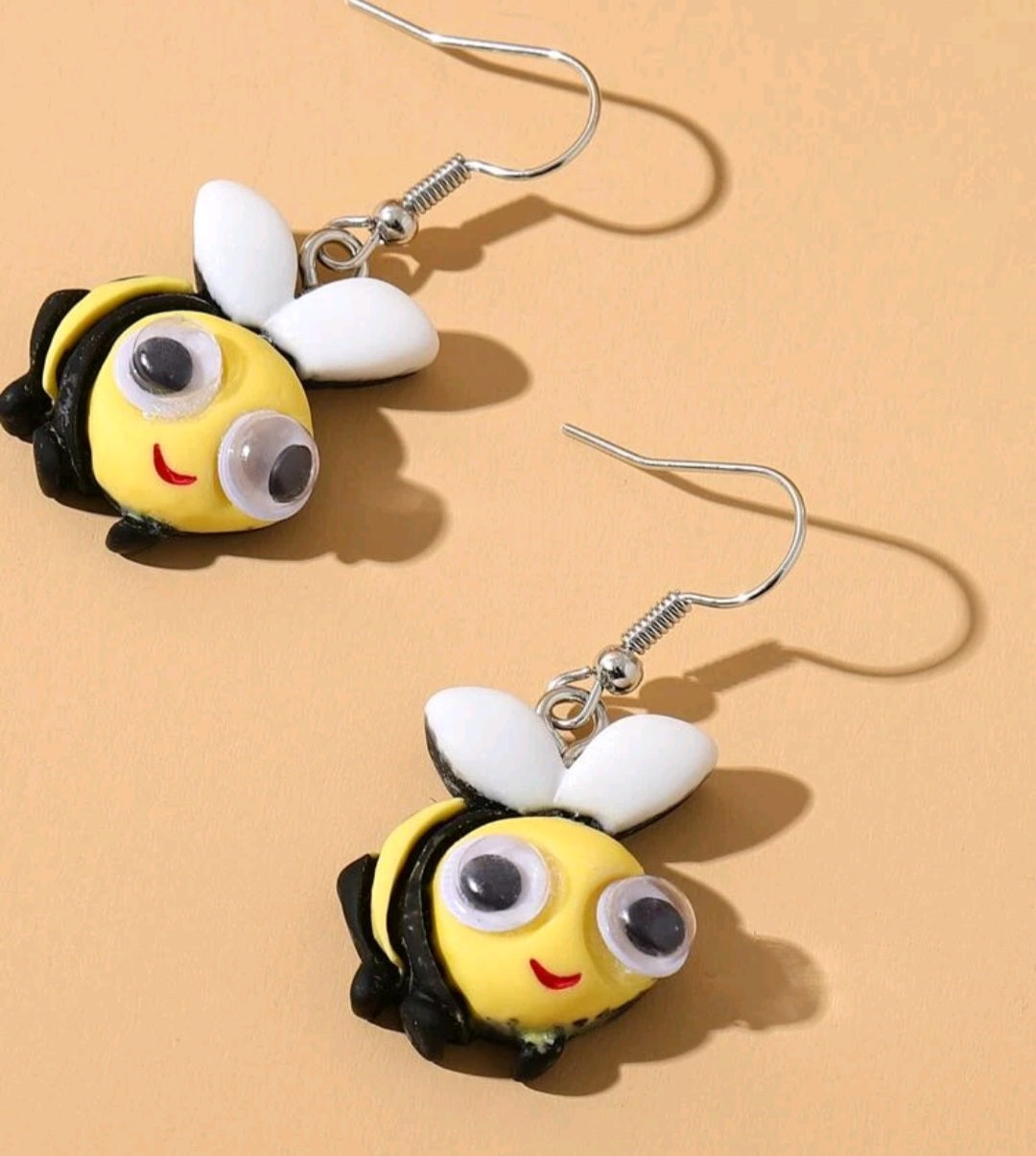 Oversized Cute Bee Earrings