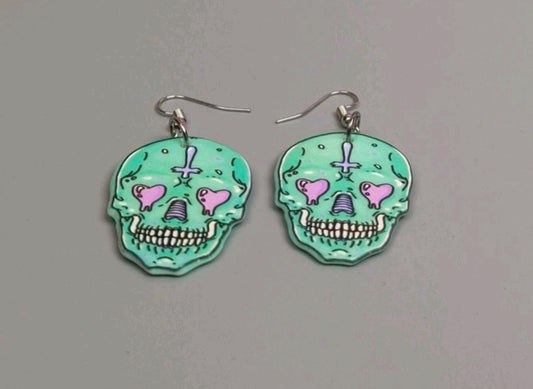 Oversized Skull Earrings