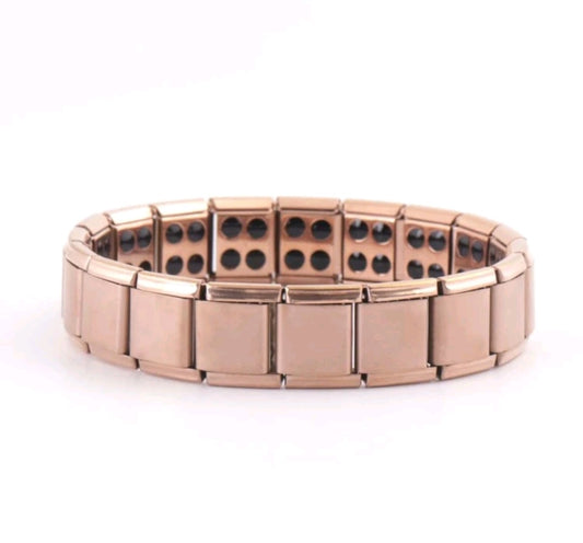 Rose Gold Effect Link Chunky Bracelet