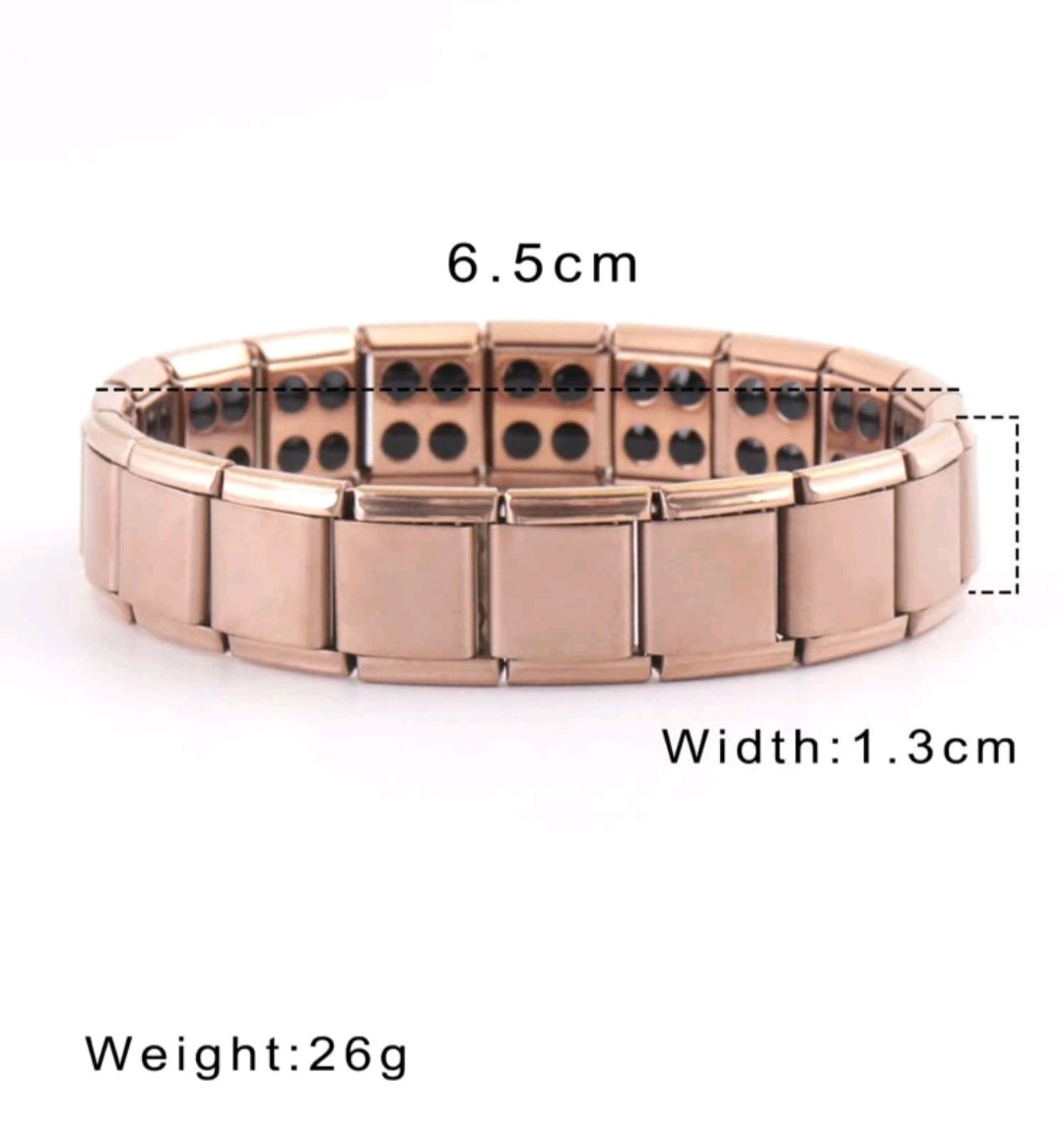 Rose Gold Effect Link Chunky Bracelet