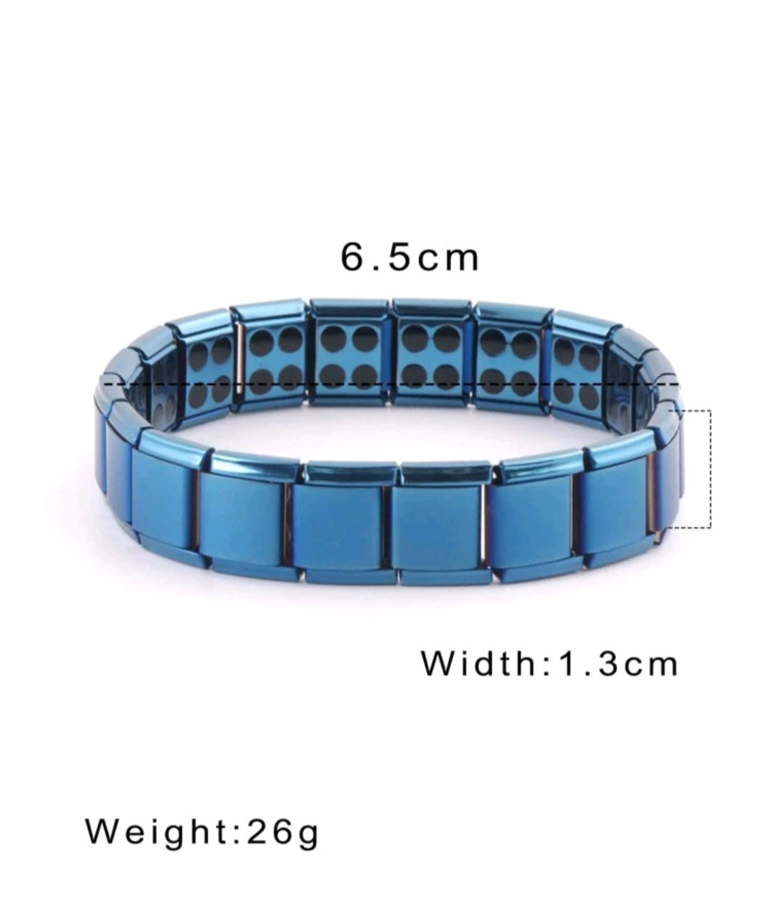 Chunky Blue Link Bracelet