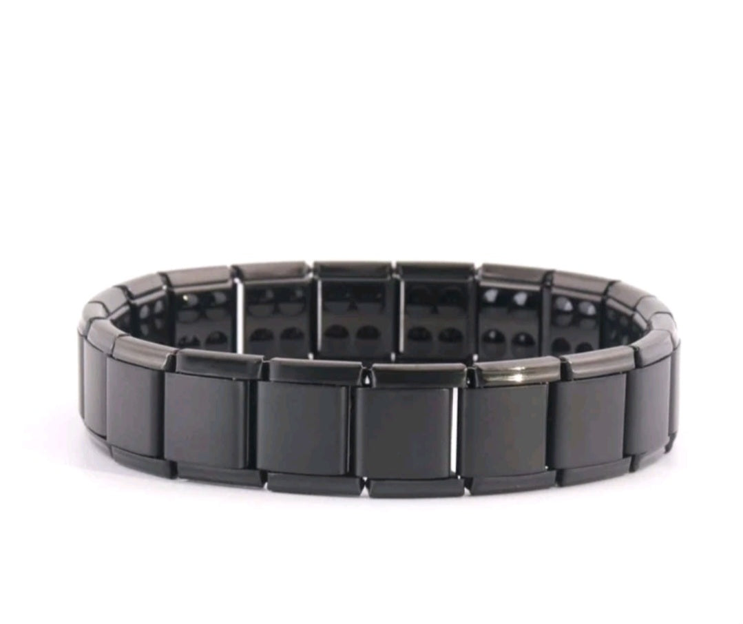 Chunky Black Link Bracelet