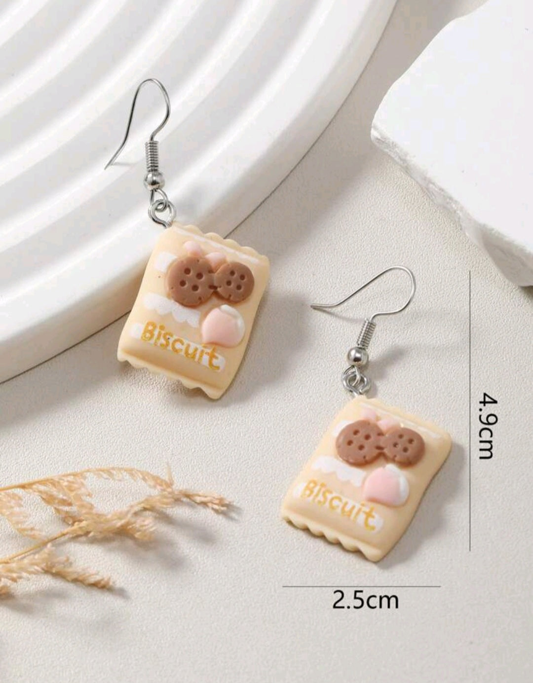 Cute Biscuit Novelty Earrings