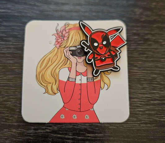 Deadpool Pikachu Pin Badge