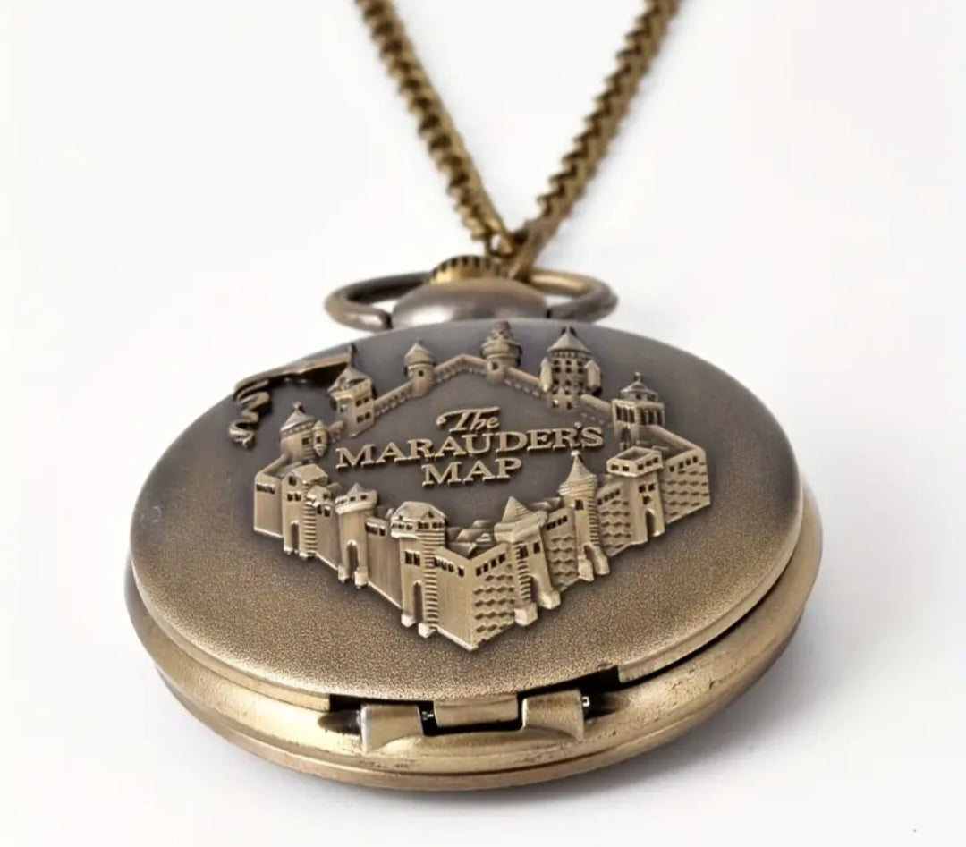 Marauders Map Harry Potter Inspired Small Pocket Watch