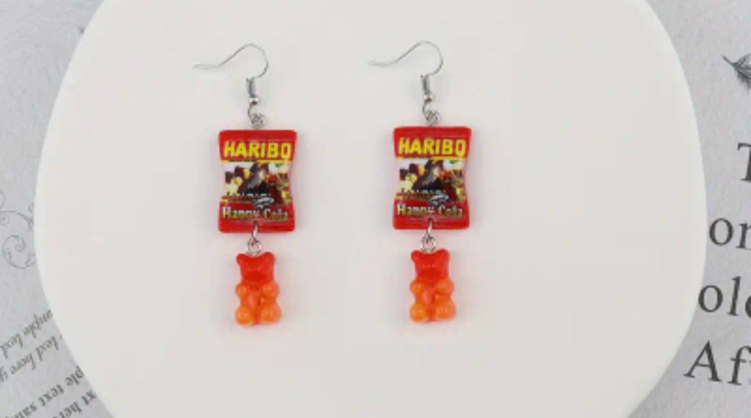 Haribo Cola Novelty Earrings