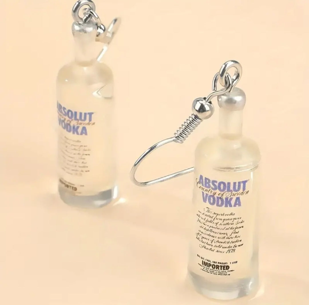 Absolut Vodka Novelty Earrimgs