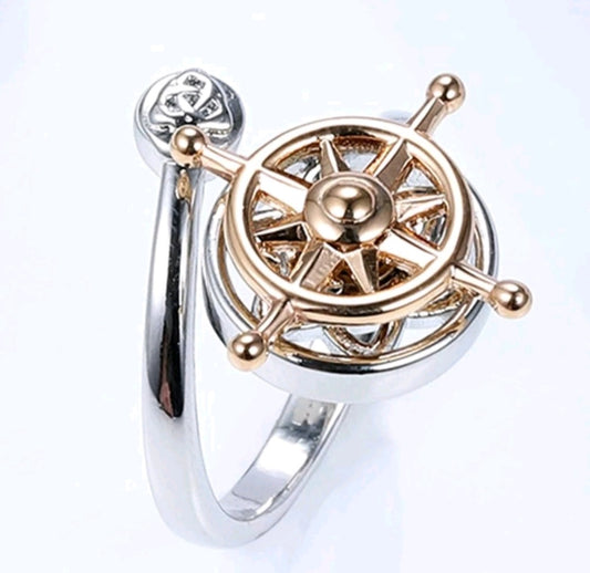 Sailor Steering Wheel Directional Rotating Anti-Anxiety Ring