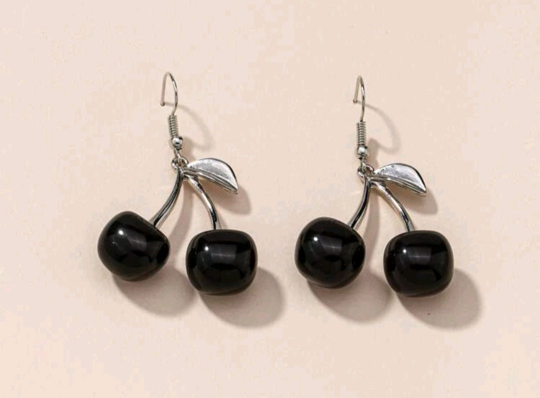 Black Cherry Earrings