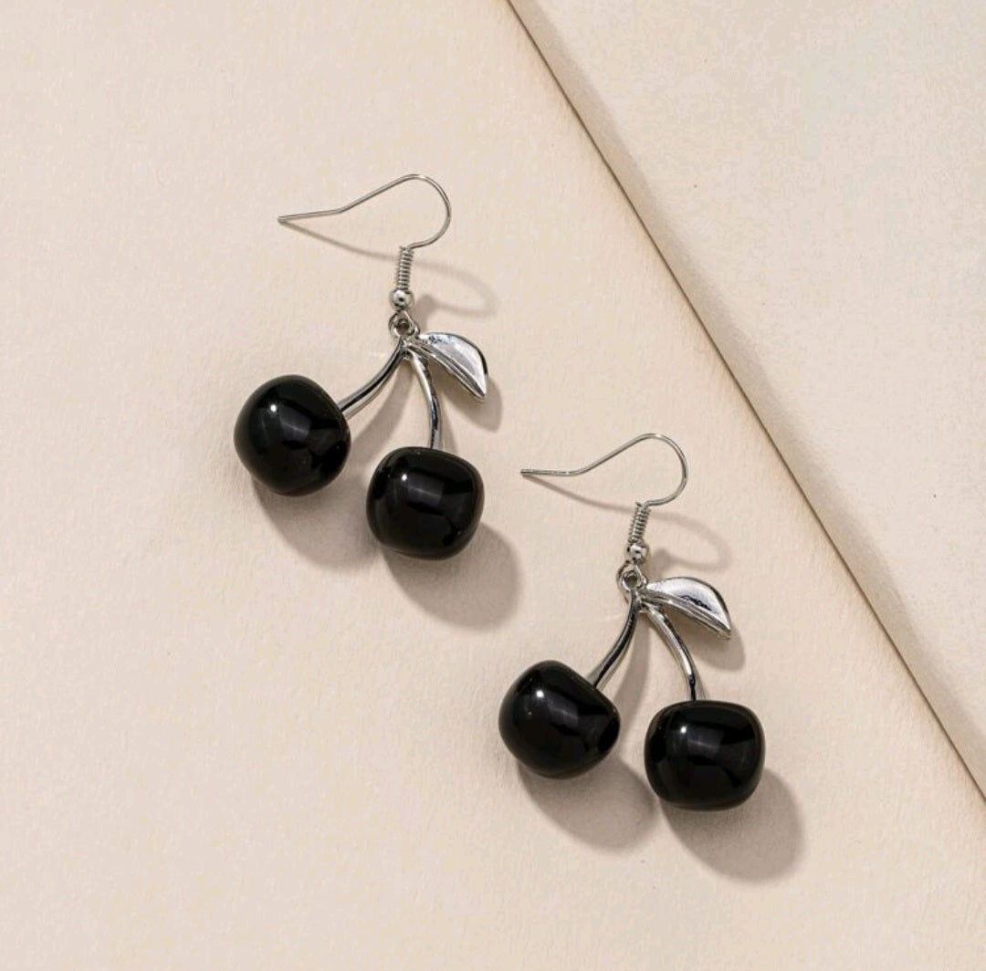 Black Cherry Earrings