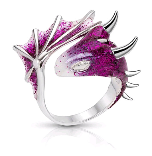 Sparkly Purple Dragon Ring