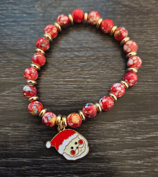 Santa beaded bracelet