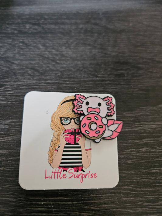 Axolotl Donut Pin Badge