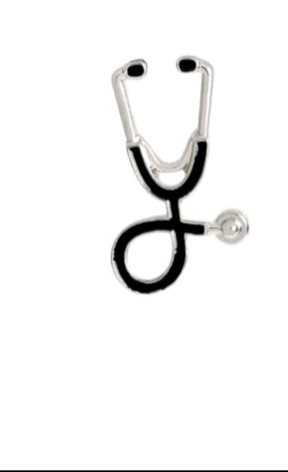 Mini Doctor Stethoscope Novelty Pin (choose colour)