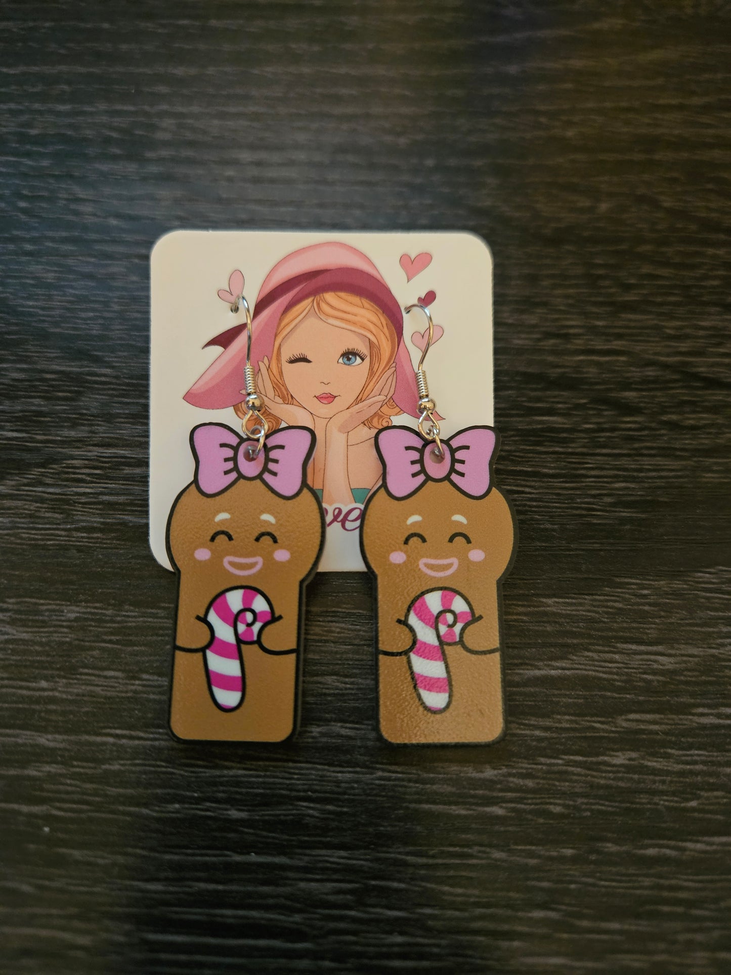 Ginger Bread Girl Earrings