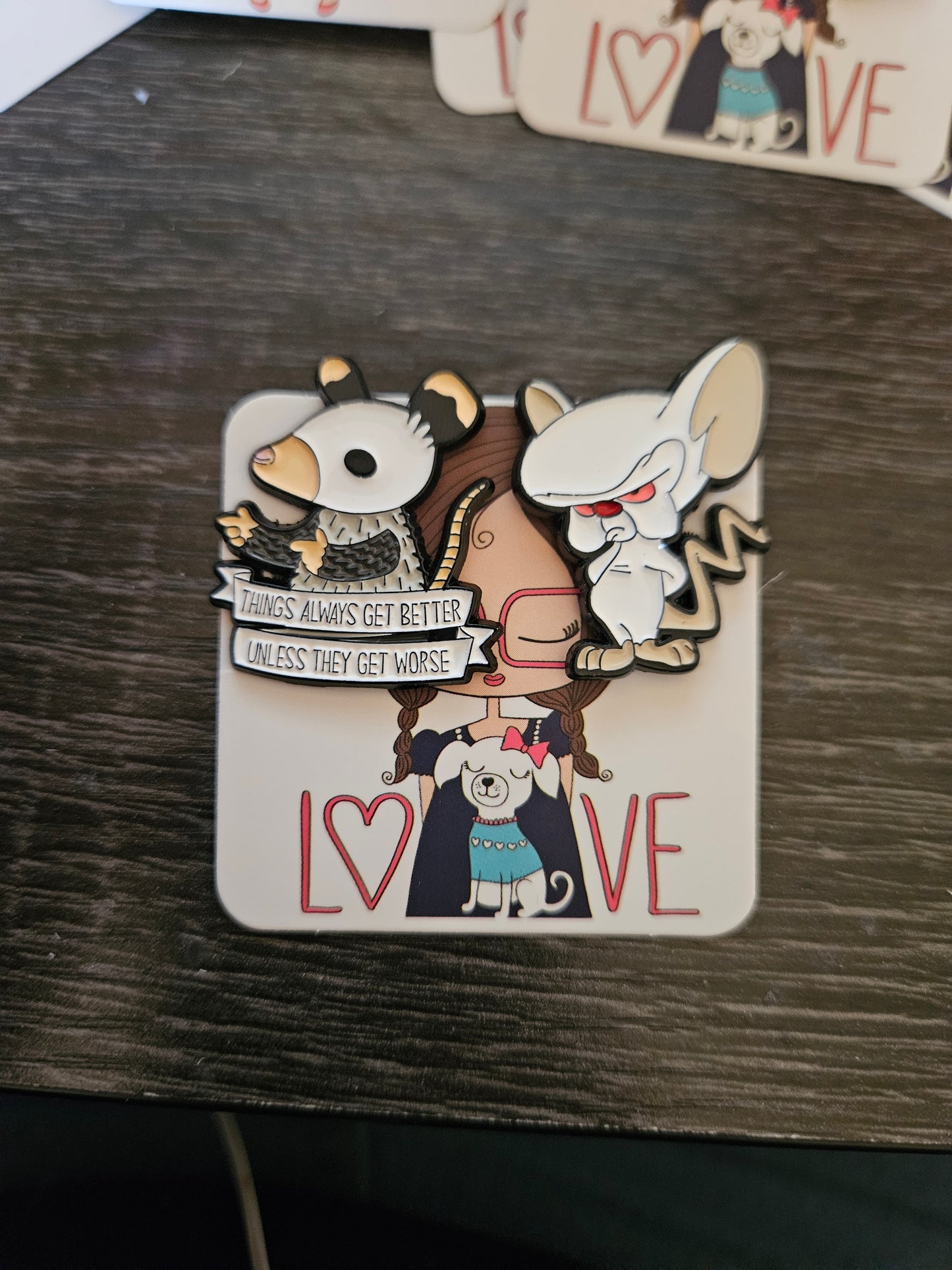 Pinky & The Brain Pin Badge Set