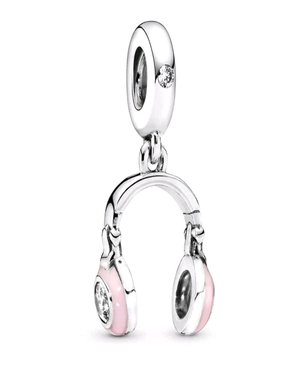 Pink Headphones Charm