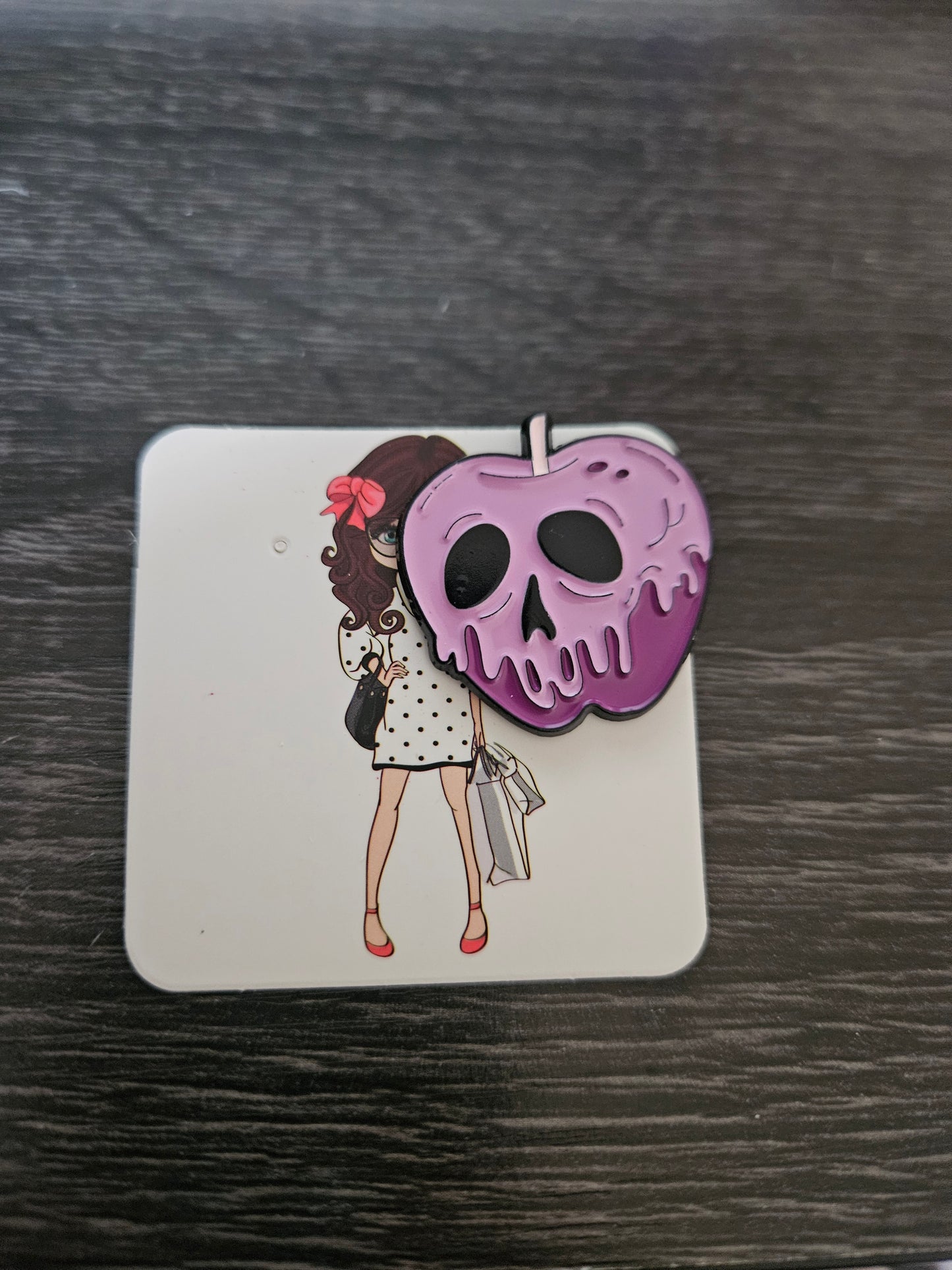 Purple Poison Apple Pin Badge