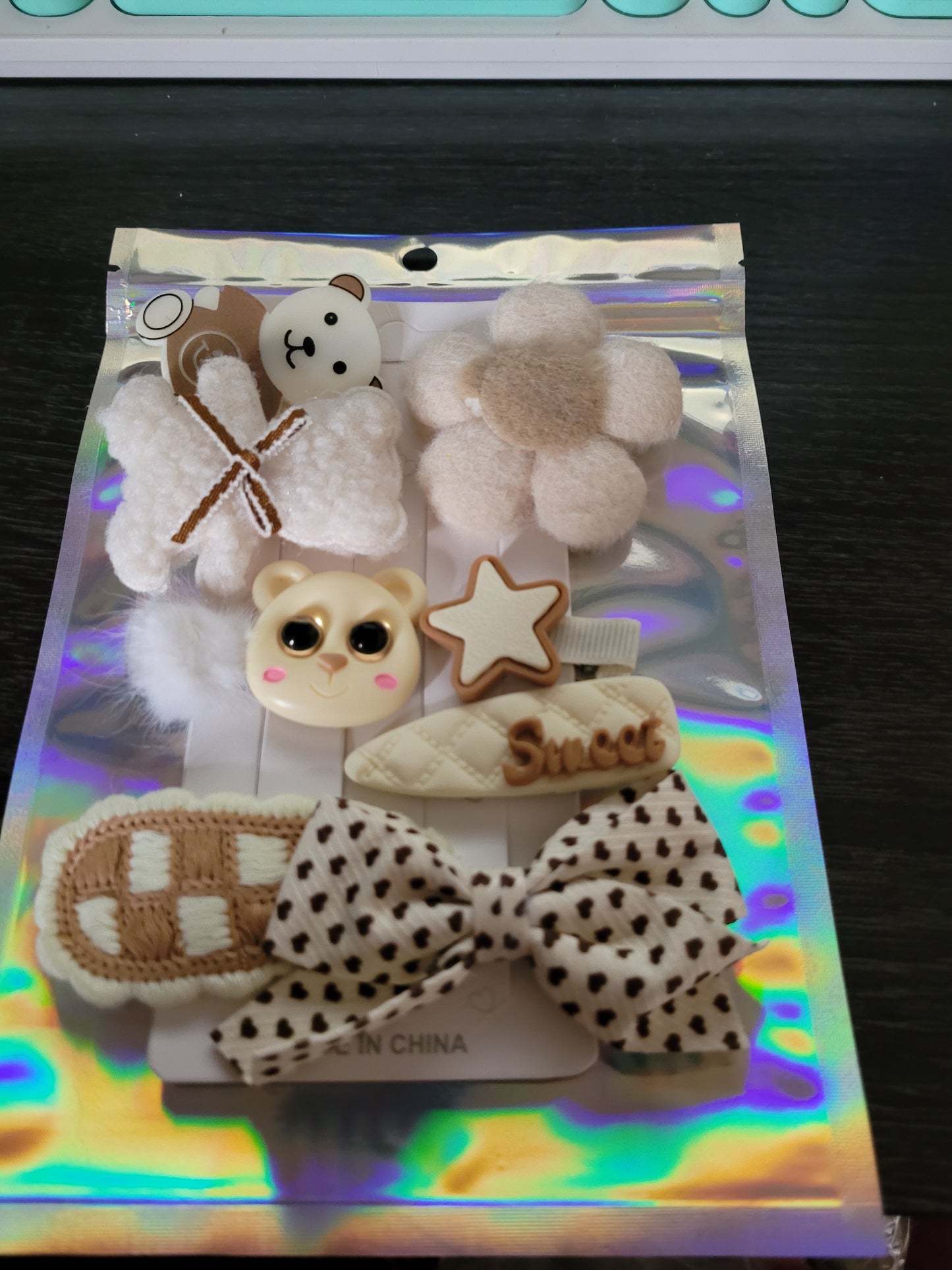 Cute Bear Hairslide Set