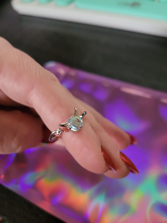 Cute Devil Cuff Ring