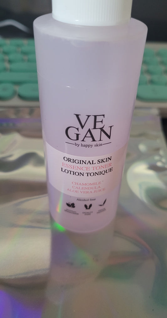 VE GAN by Happy Skin Original Skin Essence Toner Lotion Tonique Chamomile 100ml